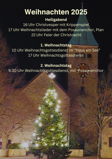 Weihnachtsgottesdienste 2025